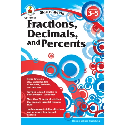 Fractions, Decimals, and Percents Workbook Gr. 3-5