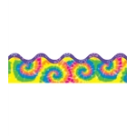 Timeless Tie-Dye Scalloped Border