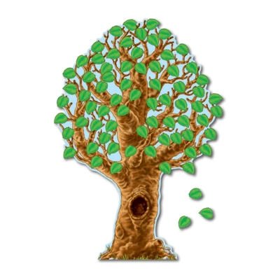 Big Realistic Tree Bulletin Board Set