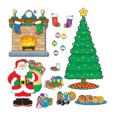 Christmas Scene Bulletin Board Set