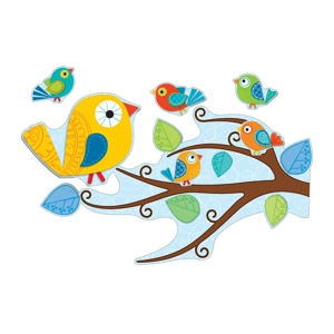 Boho Birds Bulletin Board Set