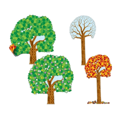 Big Seasonal Tree Bulletin Board Set