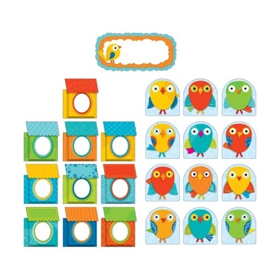 Boho Birds & Birdhouses Pop-Its® Bulletin Board Set