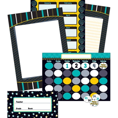 Black, White & Bold Classroom Coordinates