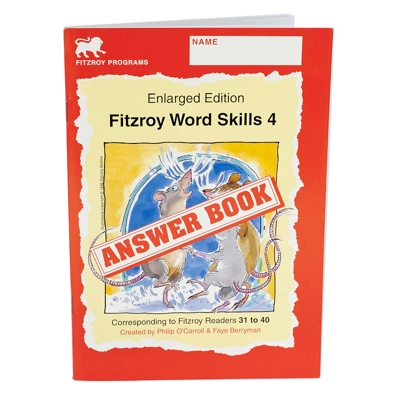 FITZROY WORD SKILLS ANSWER BOOK 4 [NOW IN CD W/ PDF FORMAT]