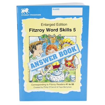 FITZROY WORD SKILLS ANSWER BOOK 5 [NOW IN CD W/ PDF FORMAT]