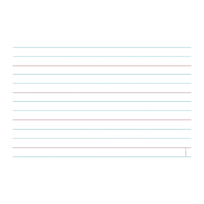 Write-on/Wipe-off Handwriting Paper Chart