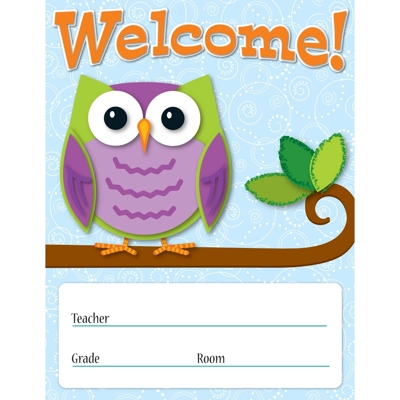 Colorful Owls Welcome! Chartlet