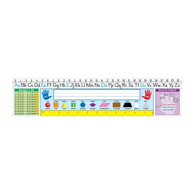 Traditional Manuscript Gr. 1–2 Quick Stick® Desk Nameplates