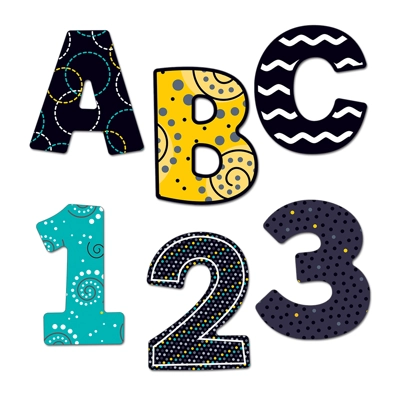 Black, White & Bold 3" EZ Letters