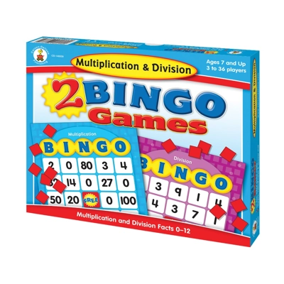 Multiplication & Division Bingo Game