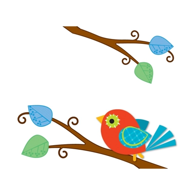 Boho Birds Name Tags