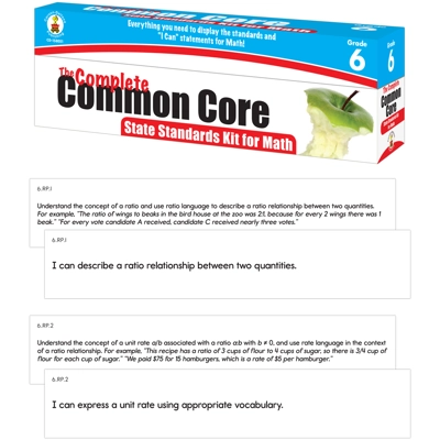 The Complete Common Core State Standards Kit for Math Gr. 6