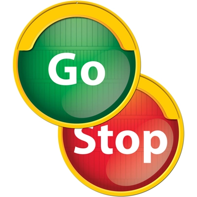 Red Light/Green Light Two-Sided Decoration