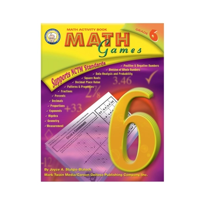 Math Games Gr. 6 Book