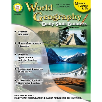 World Geography Daily Skill Builders Middle Grades & Up Book