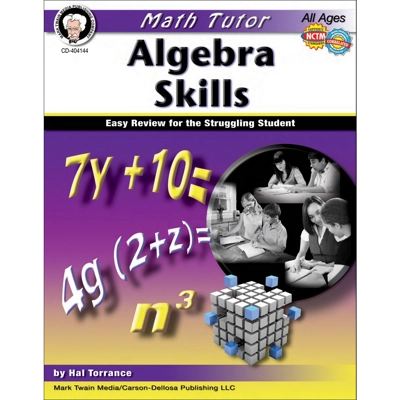Math Tutor: Math Tutor: Algebra Resource Book Grade 6-12 Paperback