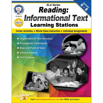Reading: Informational Text Learning Stations Gr. 6–8 Book