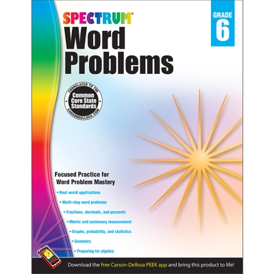 Spectrum® Word Problems Gr. 6 Book