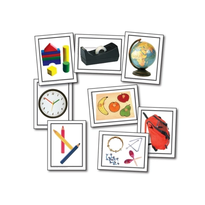 Nouns: Things at School Learning Cards