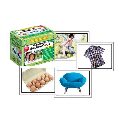 Photographic Matching Cards Learning Cards Grade PK-K