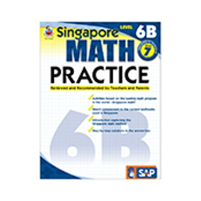 Singapore Math Practice—Level 6B Gr. 7 Book