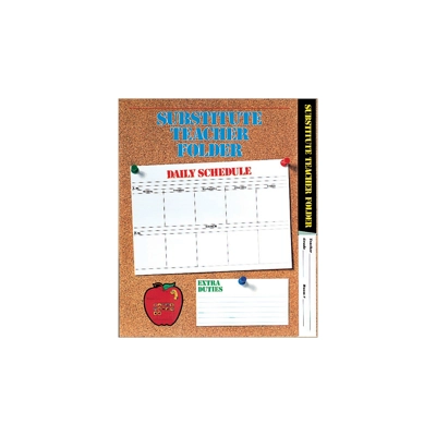 Elementary Substitute Teacher Folder—Brown 24 pack