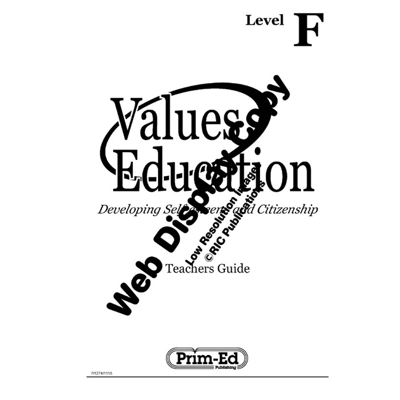 Values Education Set F Ages 11-12
