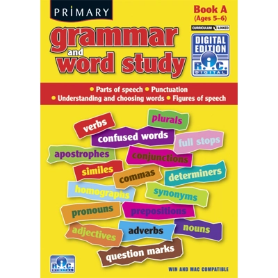Primary Grammar and Word Study Digital Book A Ages 5-6 CD-Rom