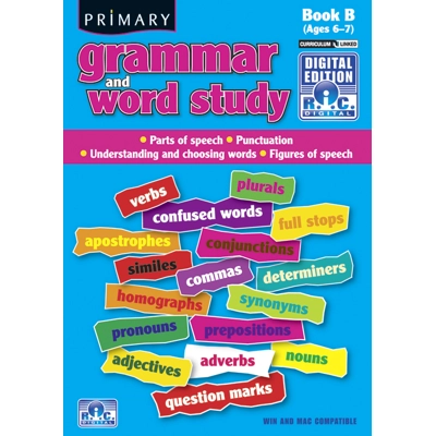 Primary Grammar and Word Study Digital Book B Ages 6-7 CD-Rom