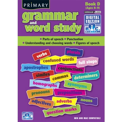 Primary Grammar and Word Study Digital Book D Ages 8-9 CD-Rom