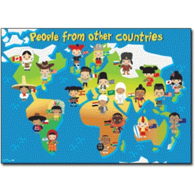 Early Years Theme: People Posters Set of 5 – Families, Friends, Me, People From Other Countries and Community Helpers Laminated A2 595mm x 420mm