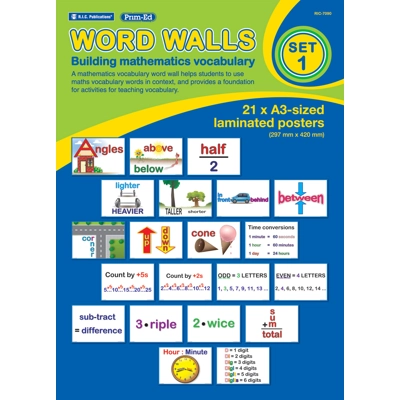 Word Walls Poster Set 1: Building mathematics vocabulary Ages 8-10