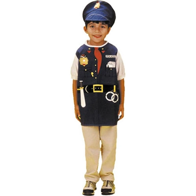 Career dressup costume: Police with cape