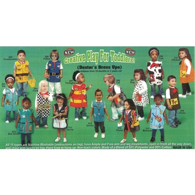 Toddlers dressup outfit: Set of 15 careers