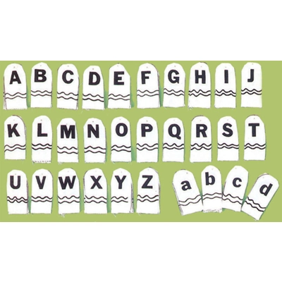 42-pc Finger Puppets set-English Alphabet