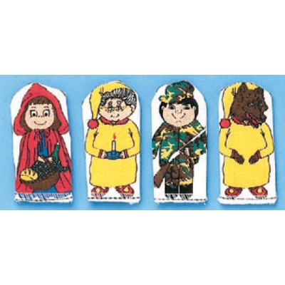 Finger Puppets set of 4: Red Riding Hood