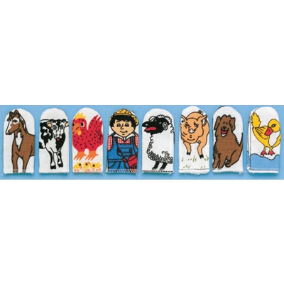 Finger Puppets set of 8: Old Macdonald had a farm