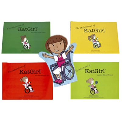 Adventures of Kat Girl & puppet set of 5