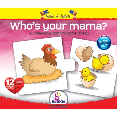 Puzzles-Make a match: Who's your Mama