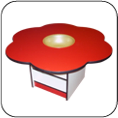 Flower Manipulative Table c/w Storage [40"Diameter x 24"H]