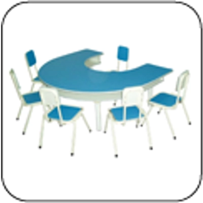 U Shape Table c/w Frame No Drawer [60"L x 48"W x 21"H]