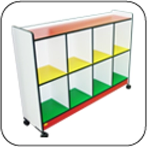 Wooden Cubby Shelf- 8 Cubbie..