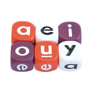 Dice Alphabet Dice Vowel 16mm