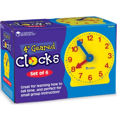 Big Time™ Geared Mini-Clocks (Set of 6)