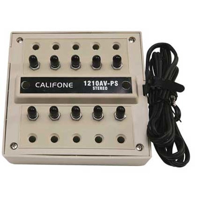 Califone™ Stereo Jackboxes - 10 Position