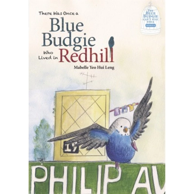 Blue Budgie who lived in Redhill by Mabelle Yeo