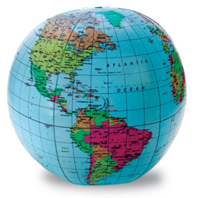 Inflatable World Globe