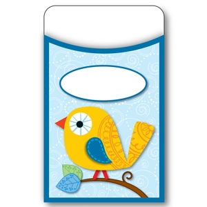 Boho Birds Library Pockets