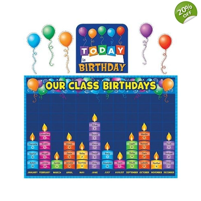 Birthday Graph Bulletin Board Display Set